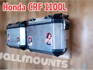 wallmount for aluminium panniers Honda CRF 1100L