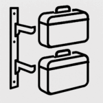 Wandhalterungen für Motorradkoffer