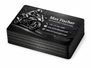 Aluminium Visitenkarten 10 Stück